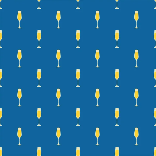 Шампанське Скло Безшовний Візерунок Відмінний Дизайн Будь Яких Цілей Стиль — стоковий вектор