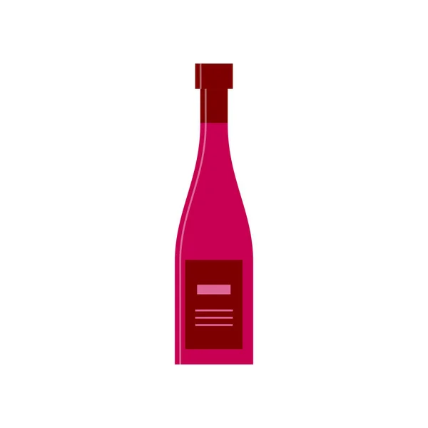 Bouteille Vin Rouge Grand Design Pour Tous Les Usages Style — Image vectorielle