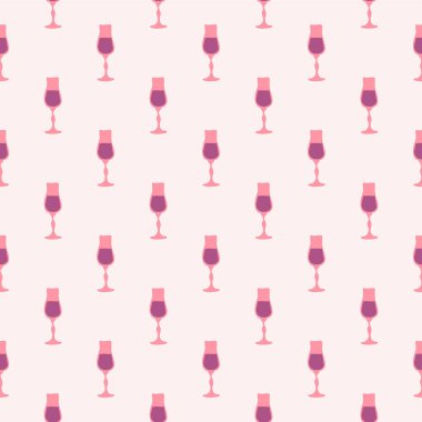 Likörsüz cam desen, her amaçla harika tasarım. Doodle tarzı. Elle çizilmiş görüntü. Şablonu tekrarla. Parti içkileri konsepti. Serbest çizim. Çizgi film taslağı