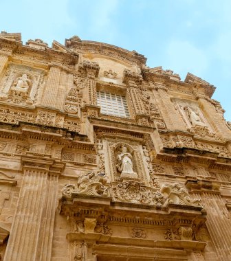 Gelibolu, İtalya 'daki Katedral Saint Agata cephesi