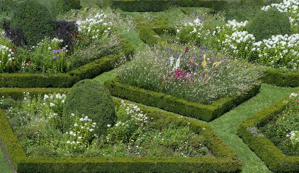 Jardines Florecientes Del Palacio Renacentista Schallaburg Austria — Foto de Stock