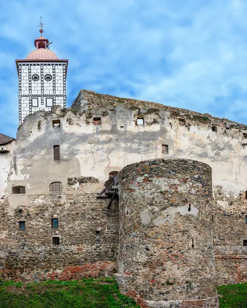 Torre Renascentista Muralhas Fortificação Castelo Schallaburg Áustria — Fotografia de Stock