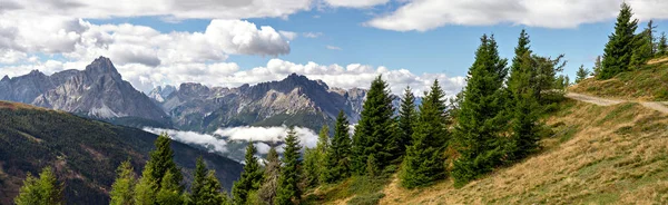 Vista Panorámica Desde Montaña Turnthaler Sextner Dolomites Tirol Del Sur — Foto de Stock