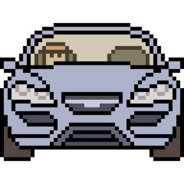 vektör piksel sanat arabası önü izole