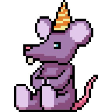 vektör pikseli fare izole edilmiş çizgi film