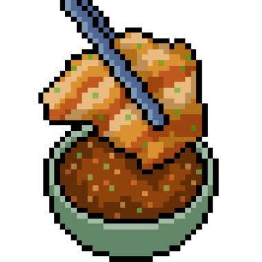 vektör piksel sanat et shabu izole çizgi film