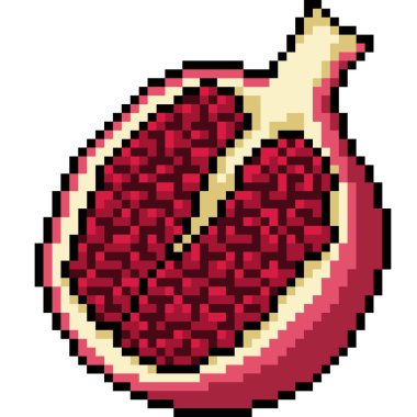 vektör piksel sanat meyvesi izole edilmiş çizgi film