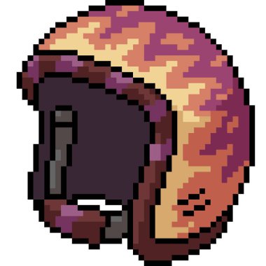 vektör piksel sanat güvenlik miğferli çizgi film