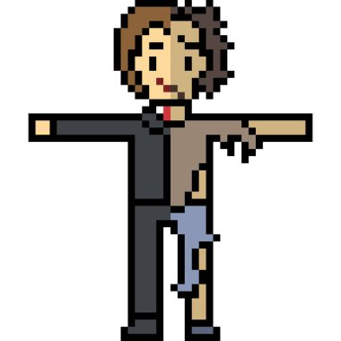 vektör piksel sanatı zengin fakir izole