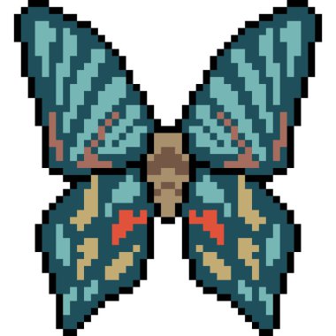 vektör piksel sanat kelebeği izole