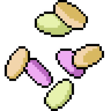 vektör piksel sanat uyuşturucu izole çizgi film