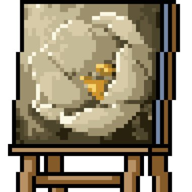 vektör pikseli çiçek resmi izole edildi