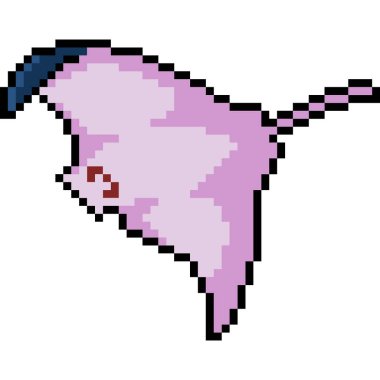 vektör piksel sanat vatozu izole edilmiş vagon