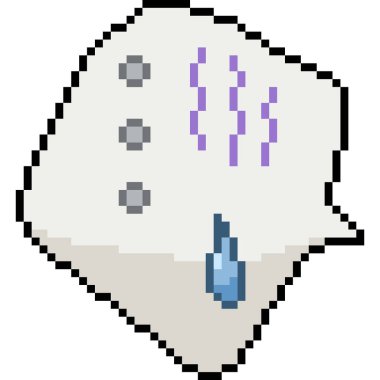 vektör pikseli sanat garip duygu izole çizgi film