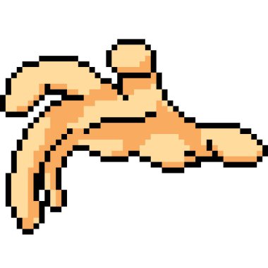 vektör piksel sanat el hareketi kontrolü izole edildi