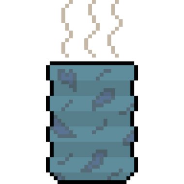 vektör pikseli sıcak içecek izole edildi