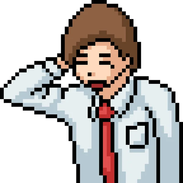 Vektör piksel sanatçısı. İzole çizgi film için özür dile.