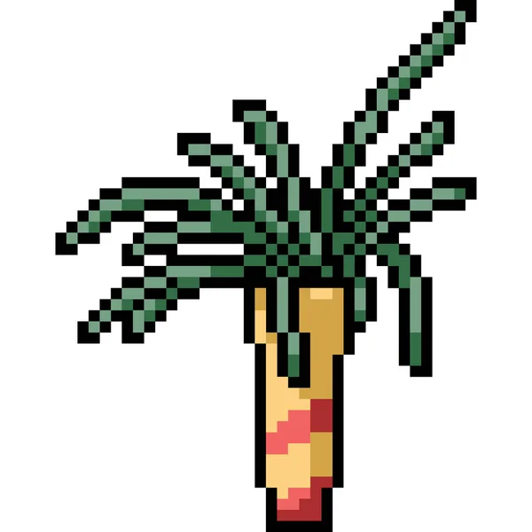 Vecteur Pixel Art Vase Isolé Dessin Animé — Image vectorielle