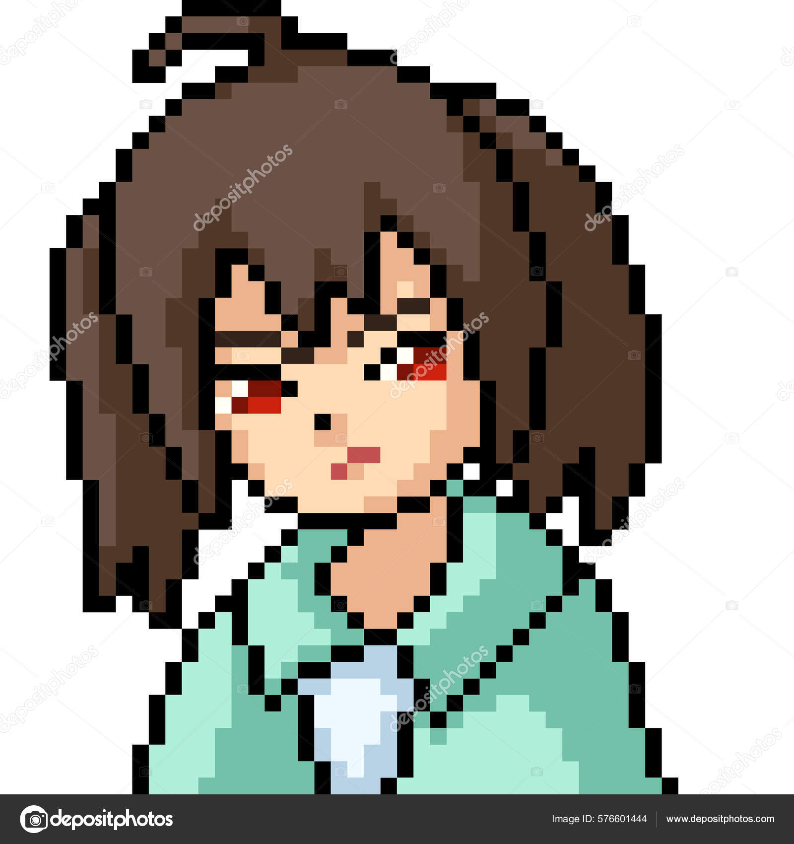 My attempt at Pixel Art! : r/AnimeART