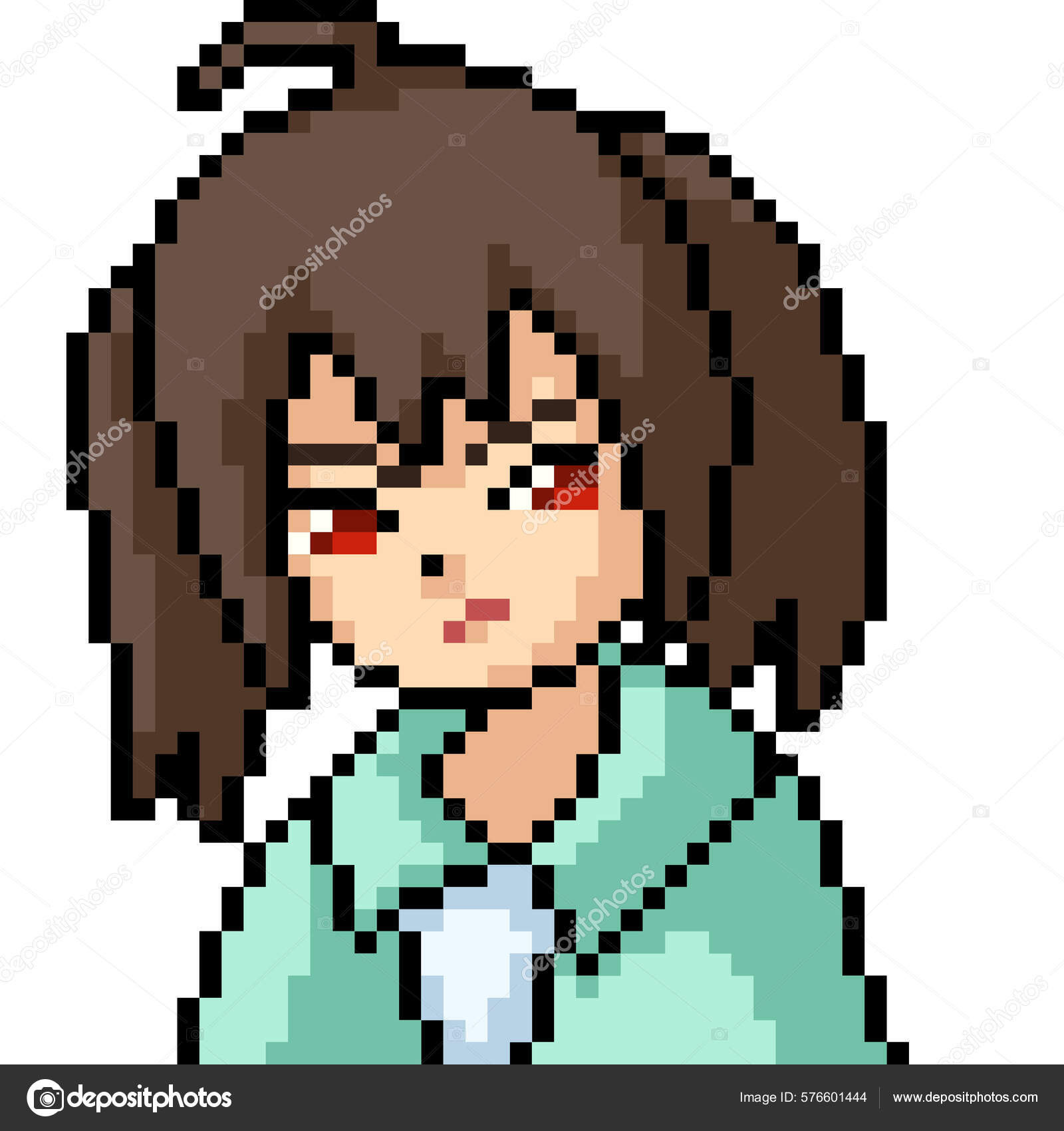 Pixel art anime