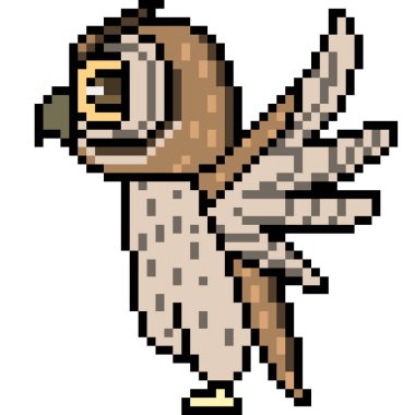 vektör piksel sanat baykuşu