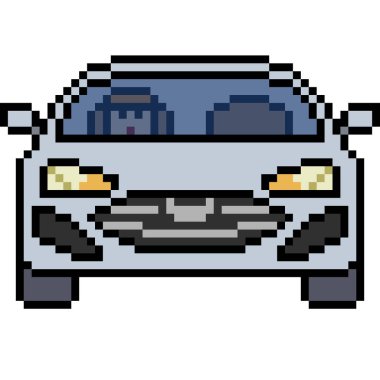 vektör piksel sanat arabası önü izole