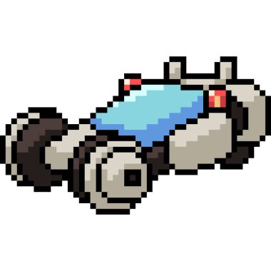 vektör piksel sanatı geleceğin çizgi filmi izole edildi