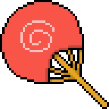 vektör piksel sanatı fan izole çizgi film