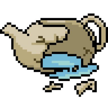 vektör piksel sanat kavanozu izole edilmiş vagonu kır