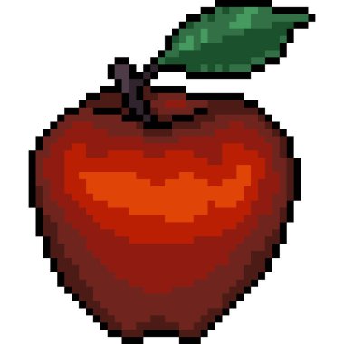 vektör piksel sanat elma izole cartoo