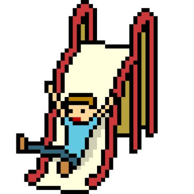 vektör piksel sanatı oyun alanı izole çizgi film