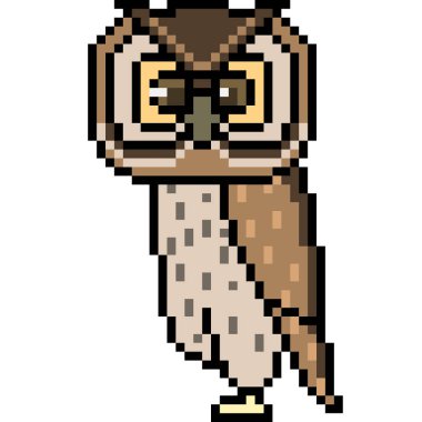 vektör piksel sanat baykuşu