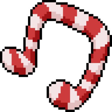 vektör pikseli sanat şarkısı şeker izole çizgi film notası