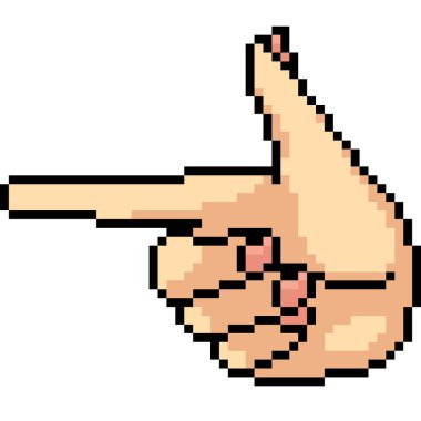 vektör piksel resim el noktası izole edilmiş çizgi film