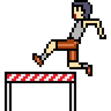 vektör piksel sanatı engelleri izole edildi