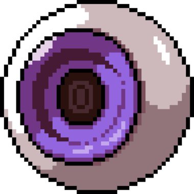 vektör piksel resim göz küresi izole edilmiş çizgi film