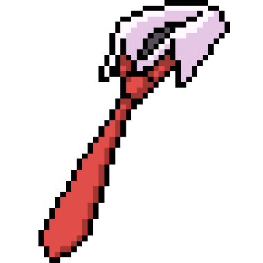 vektör piksel sanat kravatı izole edilmiş çizgi film