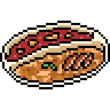 vektör pikselli yemek çorbası izole edildi