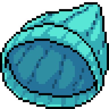 vektör piksel sanat şapkası izole edilmiş çizgi film