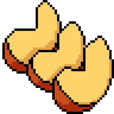 vektör piksel resim elma parçası izole edilmiş çizgi film