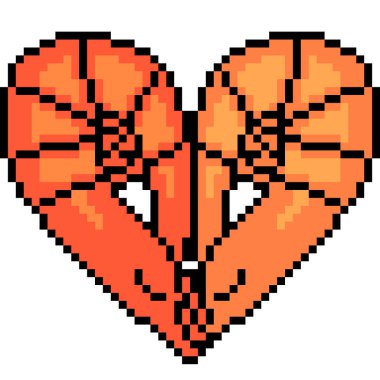 Vektör piksel sanat karides deniz ürünleri izole