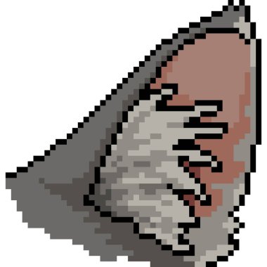 vektör piksel sanat kedi kulağı karikatürü