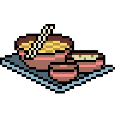 vektör pikselli erişte izole edildi