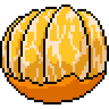 vektör pikseli portakal kabuğu izole edilmiş çizgi film