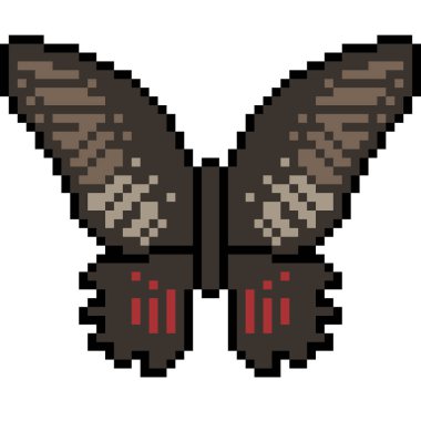 vektör piksel sanat kelebeği izole