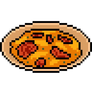 vektör piksel sanat et çorbası izole