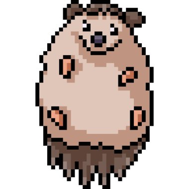 vektör piksel resim portresi izole edilmiş çizgi film