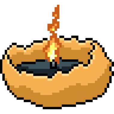 vektör pikseli sanat mumu izole edilmiş çizgi film