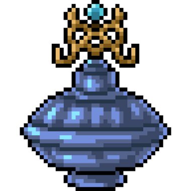 vektör piksel iksir şişesi izole çizgi film