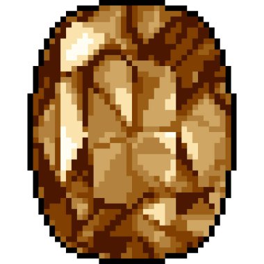 Vektör piksel sanat mücevher taşı izole edilmiş karton.